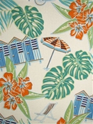 TBO Beach Scenes Capri PK Lifestyles Outdoor Fabric